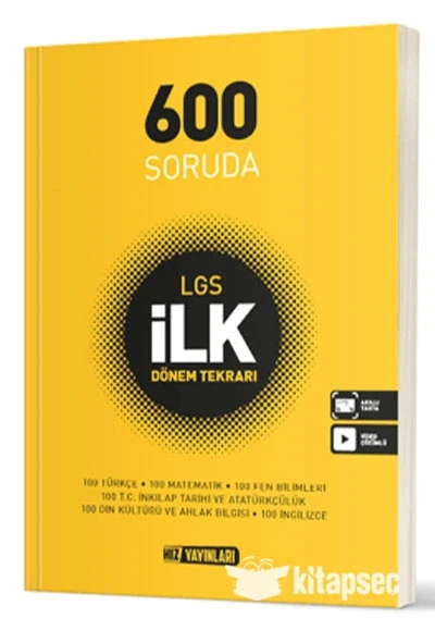Hız 8.Sınıf Lgs 600 Soruda İlk Dönem Tekrar ürün görseli 1