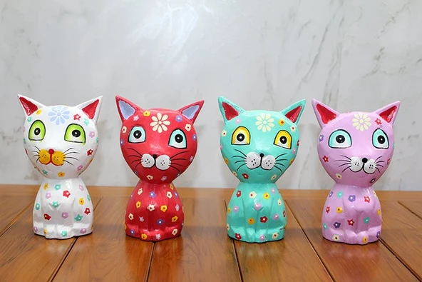 Ahşap Tekli Kedi ürün görseli 1