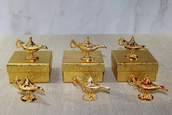 Mineli Metal Alaaddin Lambası Model 2 ürün görseli 1
