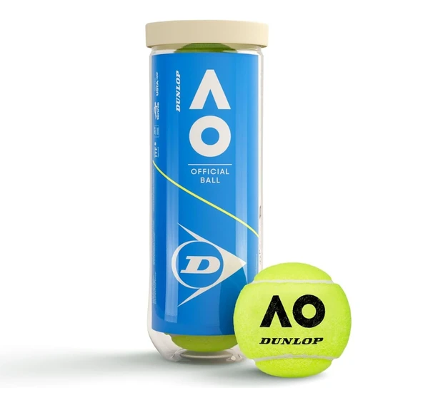 Dunlop Australian Open 3'lü Tenis Topu 601601 ürün görseli 1
