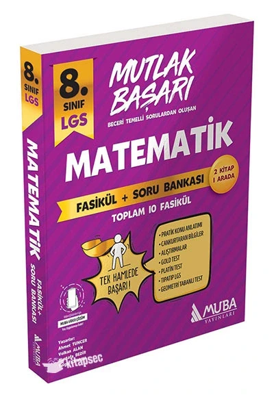 Muba 8.Sınıf Lgs Matematik Mutlak Başarı Fasikül Soru Bankası ürün görseli 1