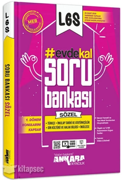 8. Sınıf Lgs Sözel Soru Bankasi 1.Dönem Konulari Ankara Yayın ürün görseli 1