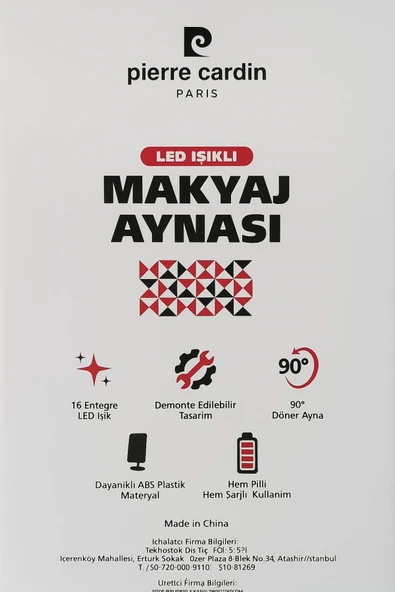 Paris Led Işıklı Makyaj Aynası - Resim 3