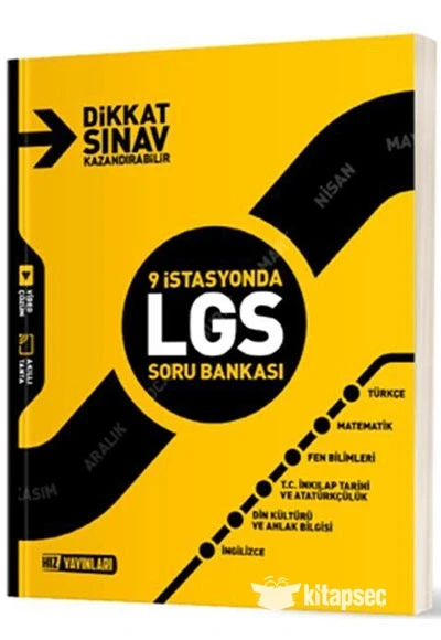 Hız 8. Sınıf Lgs Tüm Dersler 9 İstasyonda Soru Bankası ürün görseli 1
