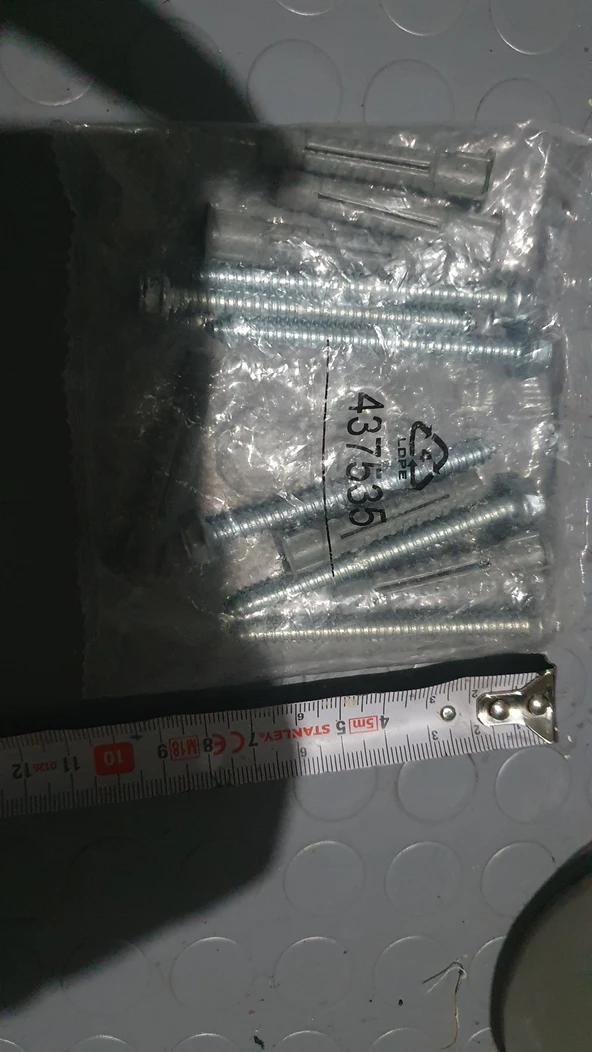 80x3,8 mm 6 adet dubel ve vida paketi ürün görseli 1