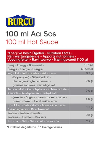 Burcu Acı Sos 100 ml - Resim 2