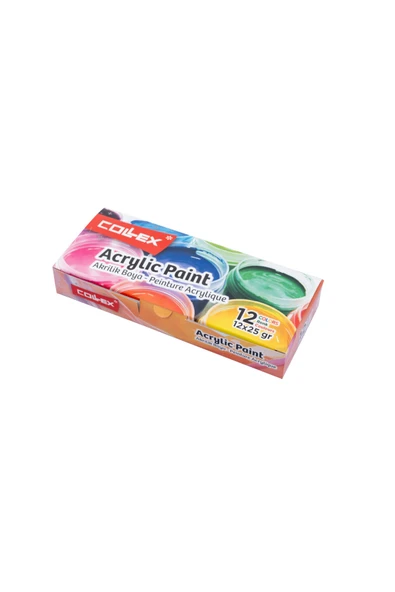 Collex Akrilik Boya 12 Renk 25 Ml ürün görseli 1