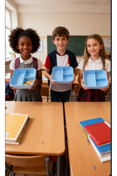 Saklama Kabı Kare 3 Bölmeli - Resim 4