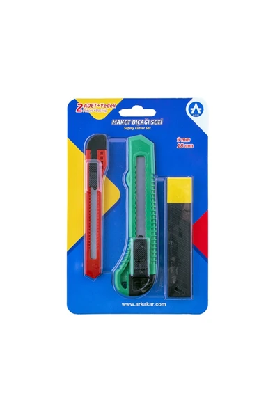18 mm ve 9 mm Maket Bıçağı Seti - Resim 2