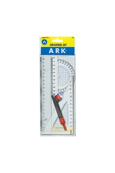Ark Çizim Seti Cetvel Pergel Gönye Açı Ölçer ürün görseli 1