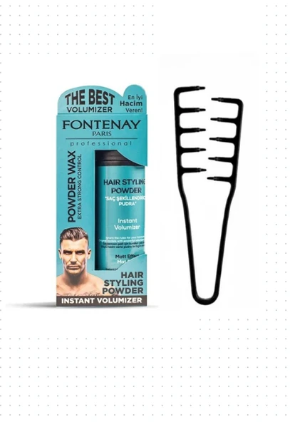 Fontenay Saç Şekillendirici Pudra Toz Wax Matt Effect 20gr + Mucizevi Saç Tarağı 2'li Set ürün görseli 1