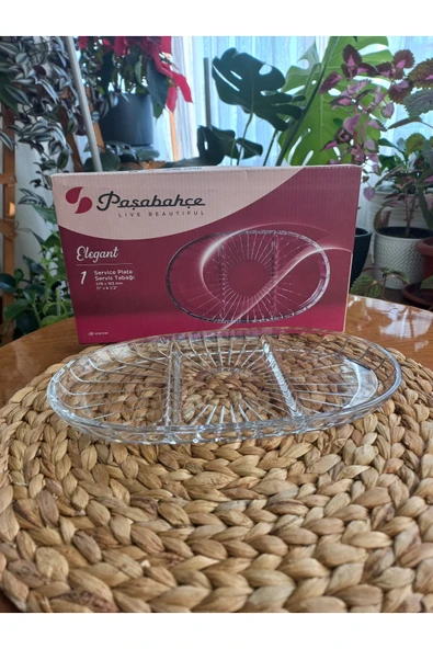 SERVİS TABAĞI PAŞABAHÇE ELEGANT OVAL BÖLMELİ SERVİS TABAĞI - Resim 5
