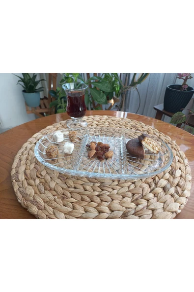 SERVİS TABAĞI PAŞABAHÇE ELEGANT OVAL BÖLMELİ SERVİS TABAĞI - Resim 4