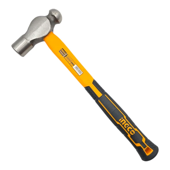 Ingco HBPH88024 24oz/660gr Endüstriyel Fiberglas Saplı Bilyeli Çekiç/Bombe Başlı Çekiç ürün görseli 1