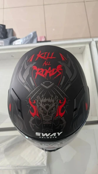 SWAY SW 820 XAMURAI Full Face - Resim 4