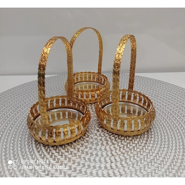 Jindar Life Hürrem Sultan Lüx Gold Serisi Lokumluk Sunumluk 3 Adet ürün görseli 1