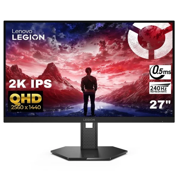 Lenovo Legion 27QD-10 27" 240Hz 0.5ms (2xHDMI+DP) QHD 2K IPS Monitör 67D2UAC1TK ürün görseli 1