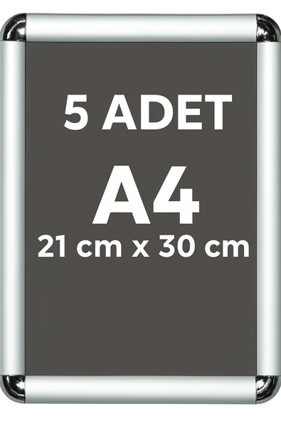 5 Adet A4 Eko Seri Çerçeve Rondo Köşe Aç Kapa Açılır Kapanır ürün görseli 1