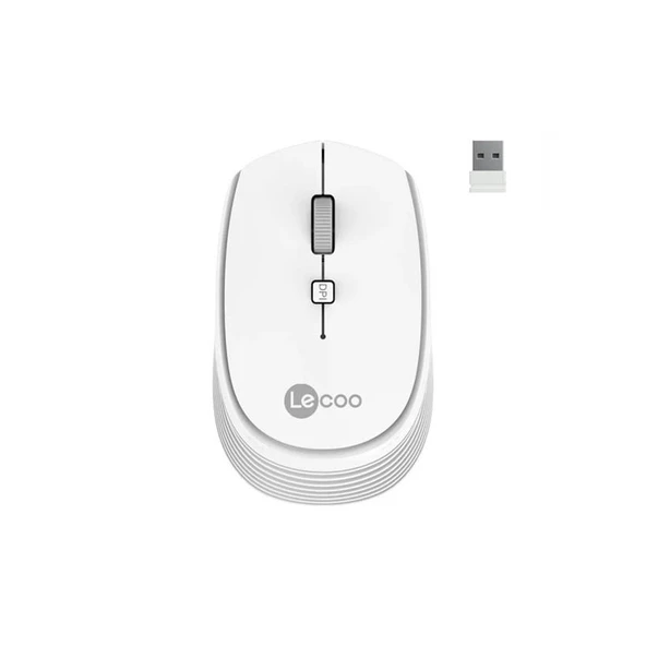 Lecoo USBKablosuz Mouse Beyaz Ws202 WS202BYZ 1061 ürün görseli 1
