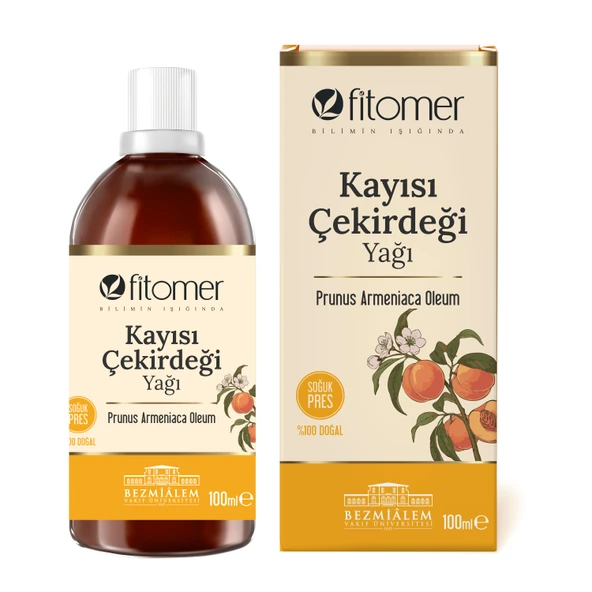Fitomer Kayısı Çekirdeği Yağı 100 Ml Soğuk Sıkım %100 Doğal ürün görseli 1
