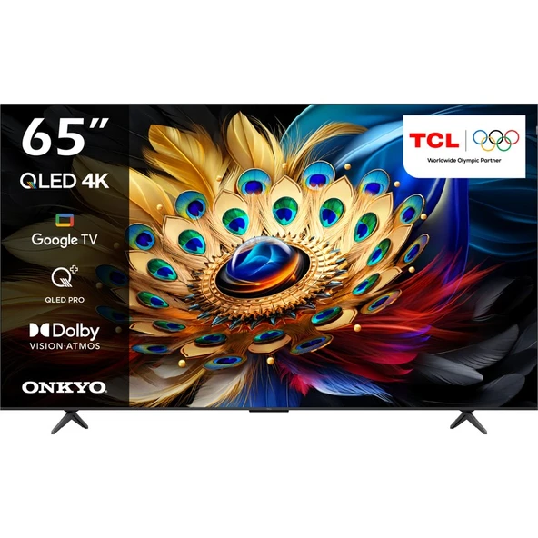 TCL 65C655PRO 65'' 164 Ekran Dahili Uydu Alıcılı 4K Ultra HD QLED TV ürün görseli 1