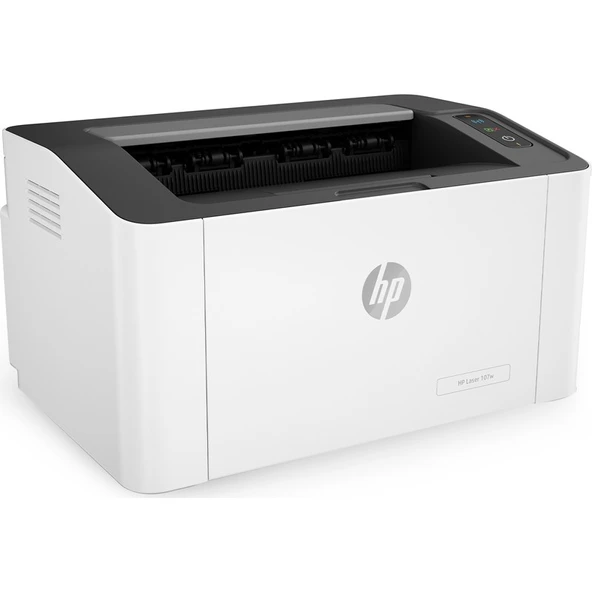 HP Laser 107w WiFi Mono Lazer Yazıcı Dakikada 20 sayfaya kadar baskı hızı, Siyah Beyaz, 4ZB78A ürün görseli 1