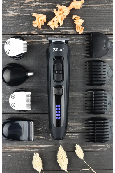 Zln8658 Saç Sakal Vücut Tıraş Makinesi | Uranus | Değiştirilebilir Başlık | Hızlı Şarj | Led ürün görseli 1