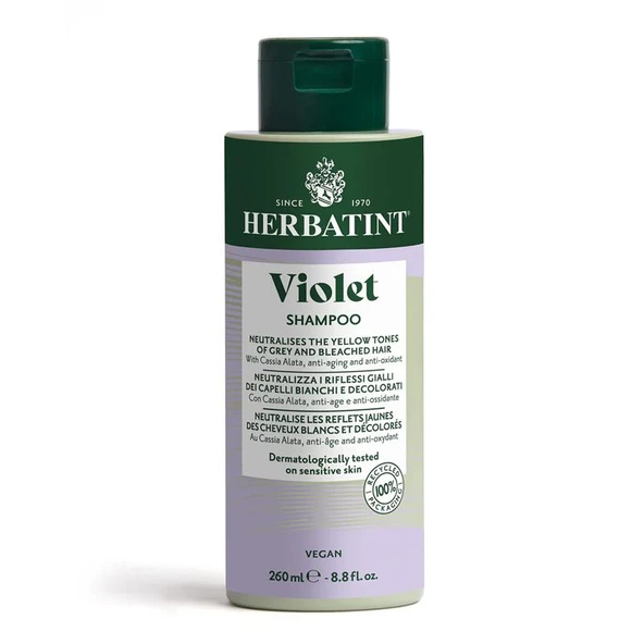 Herbatint Bitkisel Özlü Turunculaşma Karşıtı Violet (Mor) Şampuan 260 ml ürün görseli 1