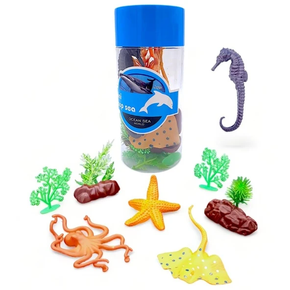 CToys Mini Karışık 12 Parça Deniz Hayvanları Seti C18-1C ürün görseli 1