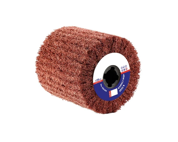 110x100x19 Kamalı Elyaf Mop Zımpara Orta Sert AFM, Elyaf Aşındırıcı Parlatma Paslanmaz Çelik, Alüminyum, Bakır, Metal,(AFM 180 grit nonwoven) 59794 ürün görseli 1