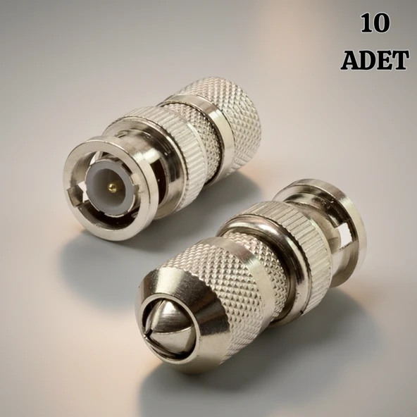 10 Adet Bnc Konnektör Vidalı Metal Garantili 1. Sınıf CCTV Kamera Ucu ürün görseli 1