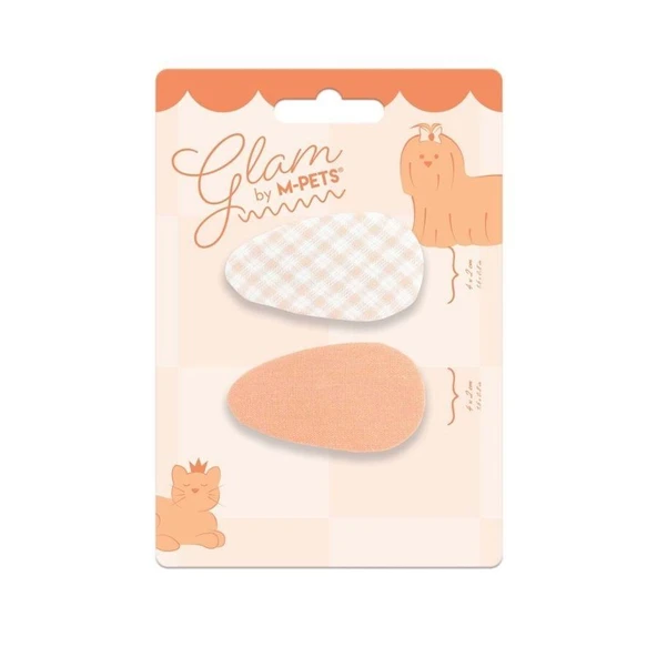M-Pets Glam Desenli Kedi ve Köpekler İçin Aksesuar Toka Turuncu ürün görseli 1