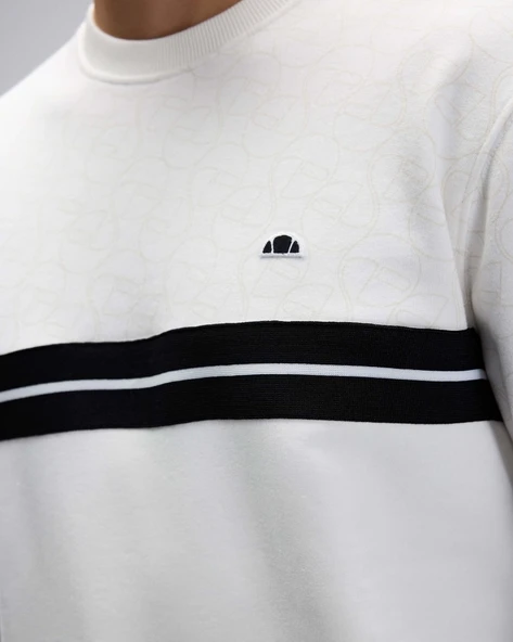 Ellesse EM618 Erkek Beyaz Sweat - Resim 4
