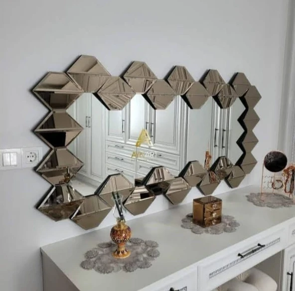 80*140CM PETEK KONSOL AYNA (BRONZ) ürün görseli 1