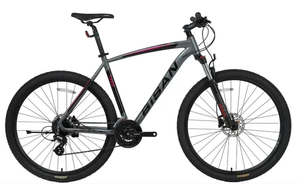 Bisan MTX7300 26 Jant 24 Vites 39.5 CM Dağ Bisikleti Gri - Pembe ürün görseli 1