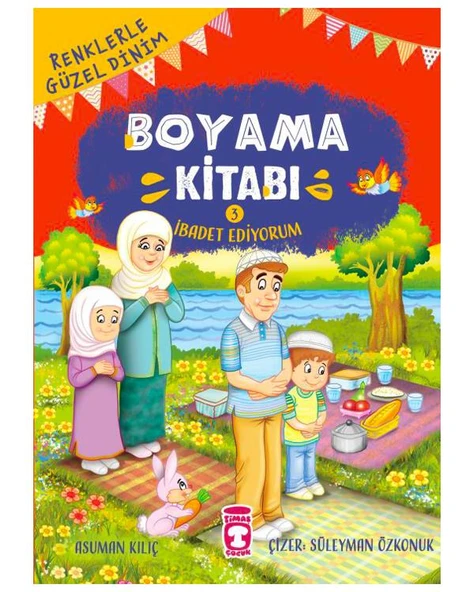 İbadet Ediyorum Boyama Kitabı 3 Timaş Çocuk ürün görseli 1