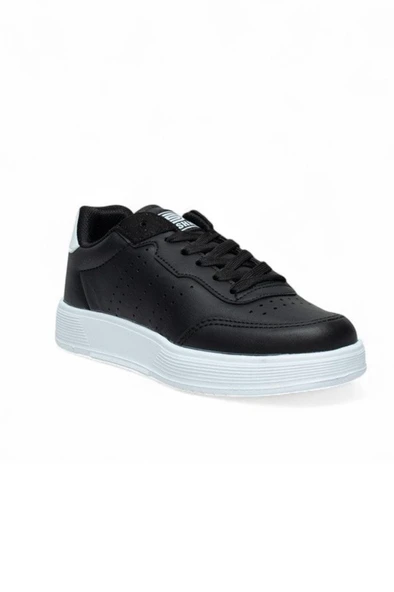 Dark Step 158-26 Cilt Deri Anatomik Sneaker 36-40  Siyah-Beyaz ürün görseli 1