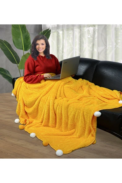 Pababo Çift Kişilik Welsoft Peluş Battaniye 200x220 cm ürün görseli 1