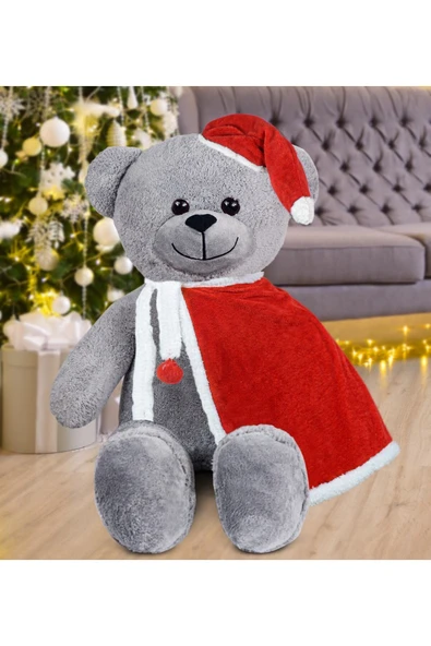 Özgüner Oyuncak 100 Cm Pelerinli Noel Baba Ayıcık Yeni Yıl , Yılbaşı Hediyesi ürün görseli 1