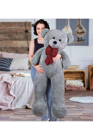 Özgüner Oyuncak 140 Cm Papyonlu Büyük Ayıcık (%100 Yerli) ürün görseli 1