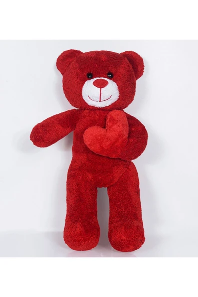 Pababo 50 Cm Kalpli Peluş Sevimli Ayıcık - Resim 2