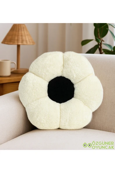 Harika Peluş Fabrikası Dekoratif Papatya Şeklinde Peluş Yastık 40 cm – Yumuşak ve Konforlu Tasarım ürün görseli 1