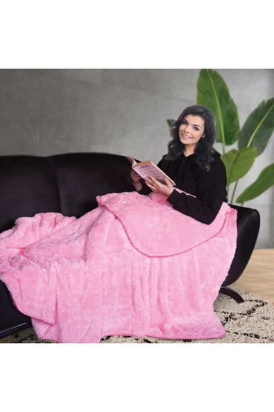 Pababo Çoban Dikişi 150*200 Cm Pelüş Tv Battaniyesi (%100 Yerli) ürün görseli 1