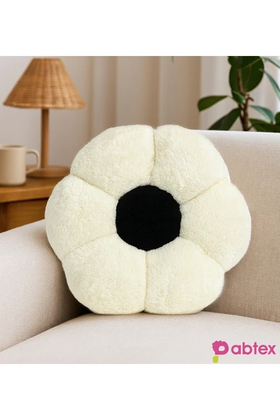 Harika Peluş Fabrikası Dekoratif Papatya Şeklinde Peluş Yastık 40 cm – Yumuşak ve Konforlu Tasarım ürün görseli 1