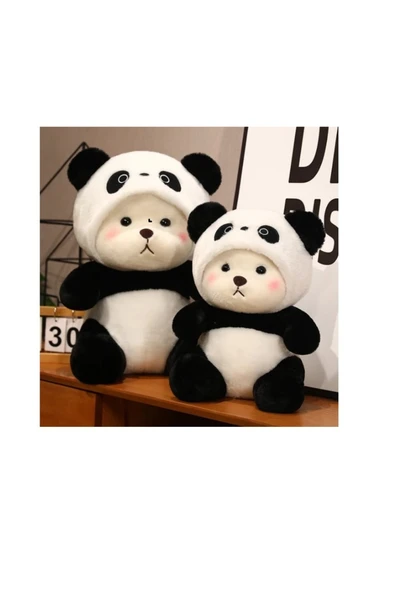 Özgüner Oyuncak 70 Cm Kapşonlu Uykumcuk Peluş Ayıcık Panda ürün görseli 1