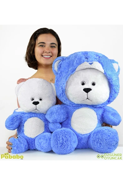Harika Peluş Fabrikası 70 Cm Kapşonlu Uykumcuk  Peluş Ayıcık Panda ürün görseli 1