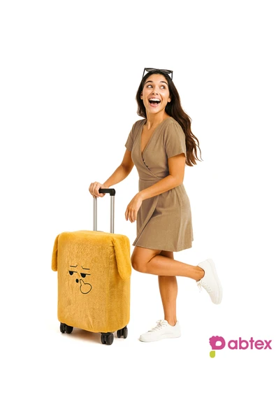 Ayıcı Oyuncak Eğlenceli Karakterli Peluş Bavul Kılıfı Orta Boy Uyumlu ürün görseli 1