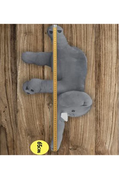Pababo Gri Uyku Arkadaşı Fil 65cm ürün görseli 1