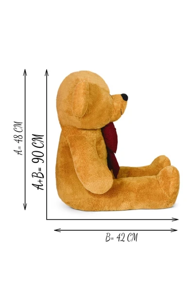 Pababo 90 Cm Papyonlu Ayıcık(%100 YERLİ) - Resim 3