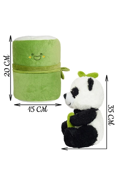 Pababo Çantalı Bambu Panda - Resim 7